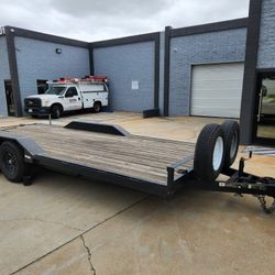 2021 Car Hauler Flat Bed Trailer 18 Foot