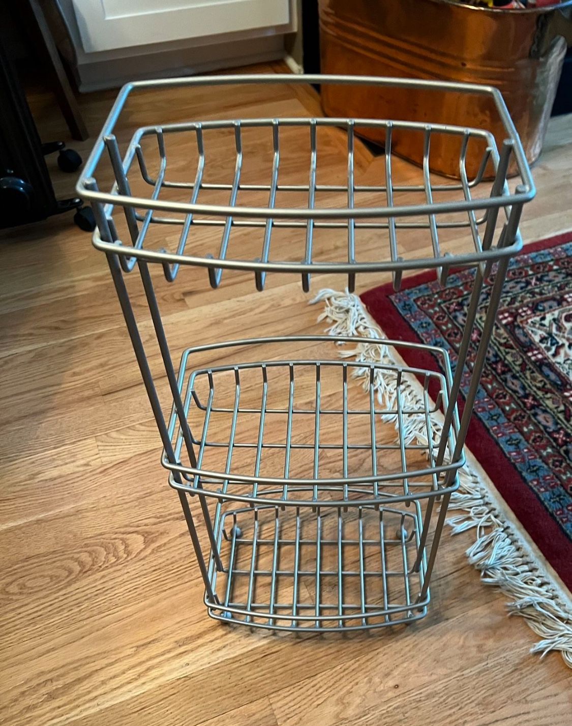 Chrome 3 Tier Bathroom Floor Organizer