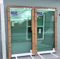 PGT 92 X 87 Aluminum Impact Sliding Glass Doors