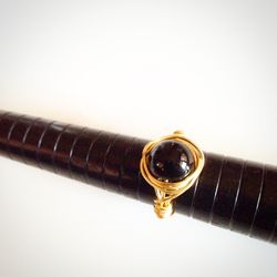 New Black Onyx Hand Wrapped Ring