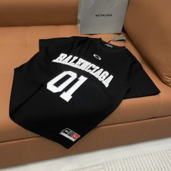 Balenciaga embroidered logo printed short-sleeved T-shirt