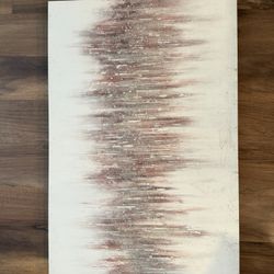 Abstract Neutral/ Pink Canvas Wall Art (Must Sell Fast!)