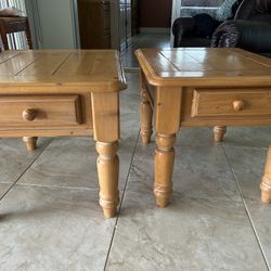 Wood End Tables 