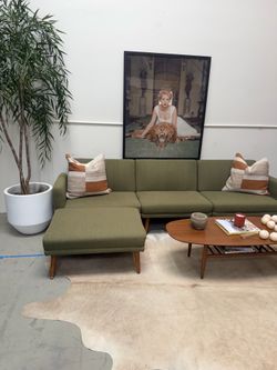 Mid century modular sofa / bed
