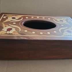 Wooden Handcrafted Tissue Paper Box.