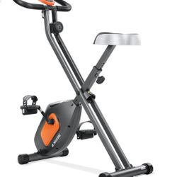 MaxKare Folding Upright Exercise Bike Indoor Stationary Bike