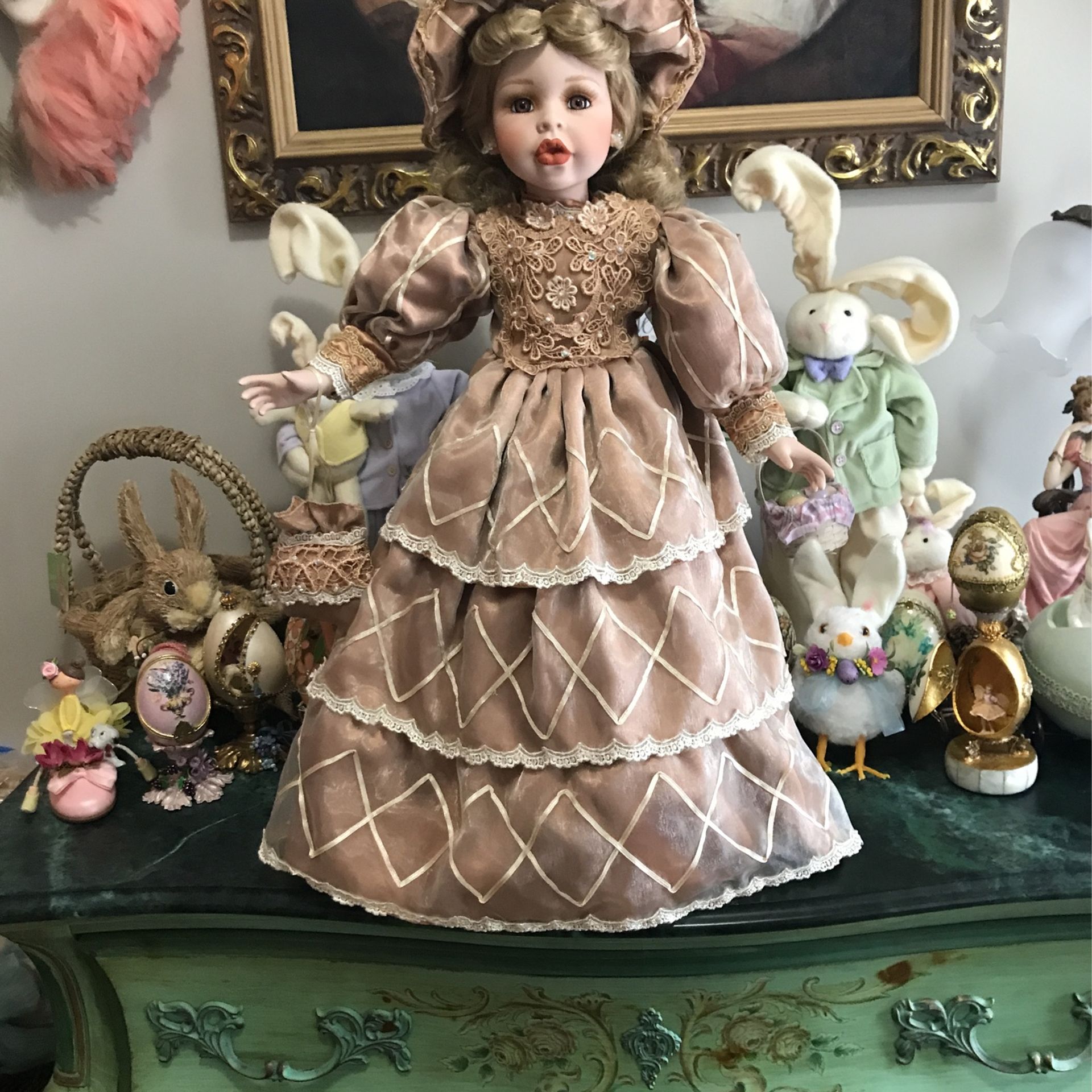 “BEAUTIFUL “ Porcelain Victorian Doll !!!!