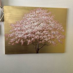 Canvas Painting Cherry Blossom 