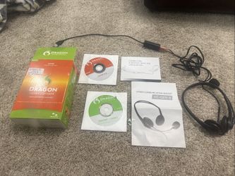 Dragon Naturally Speaking Home Version 11.5 w/Head Set OPEN BOX Windows CD