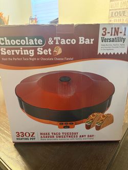 taco and chocolate serving set