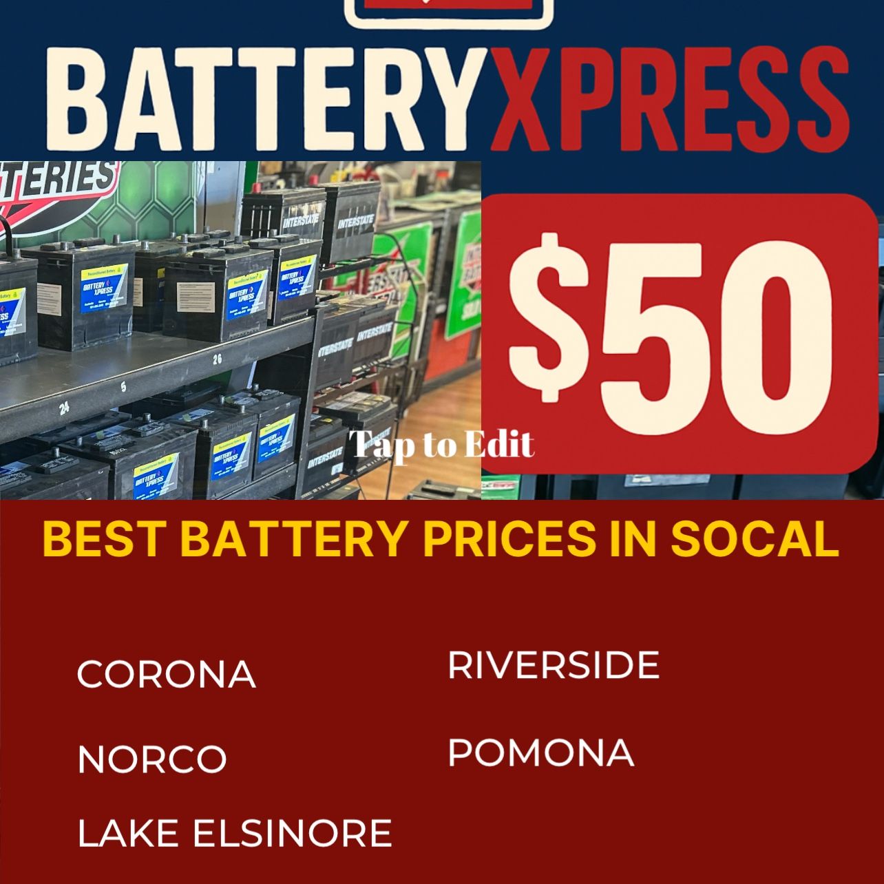 Car Batteries- NEVER USED