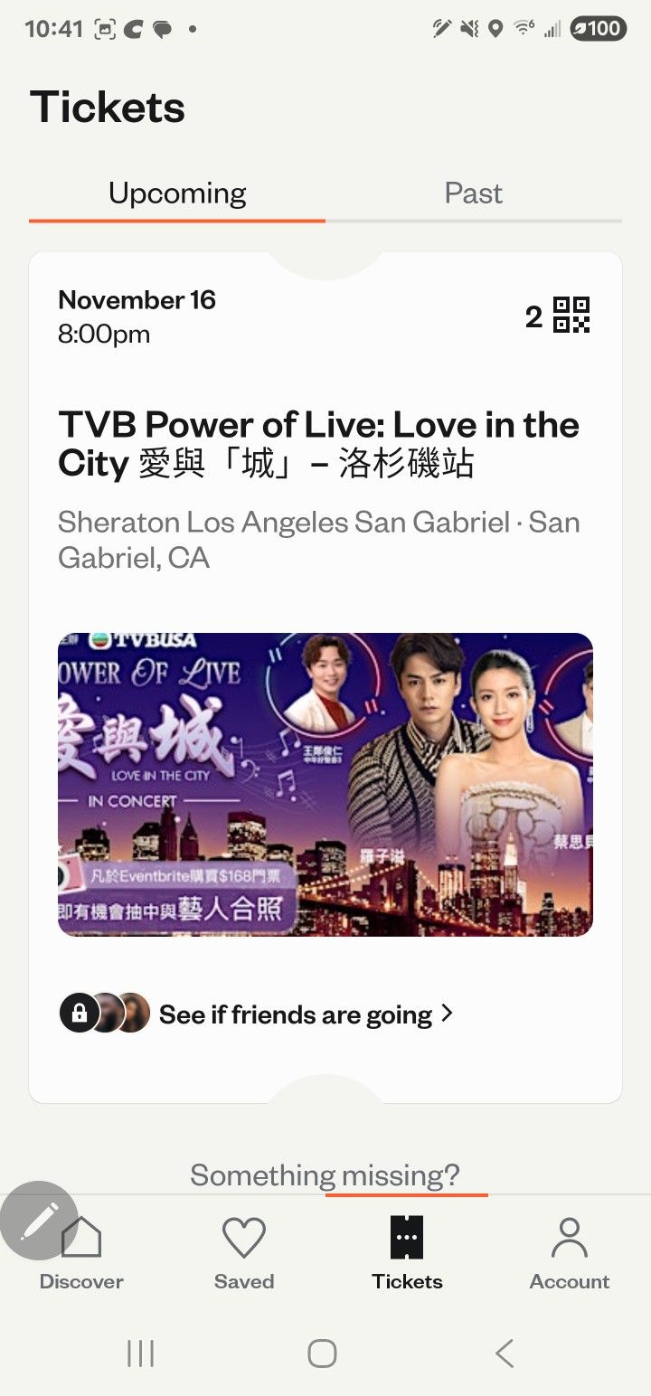 TVB Power of Live Love In The City 2 Tickets