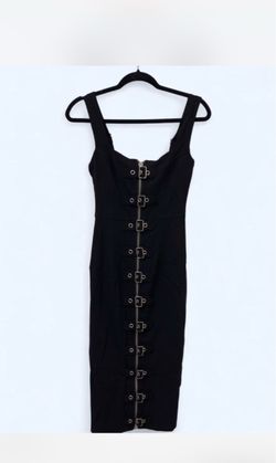 Forest Ink Maxi Bondage Dress with buckles size small