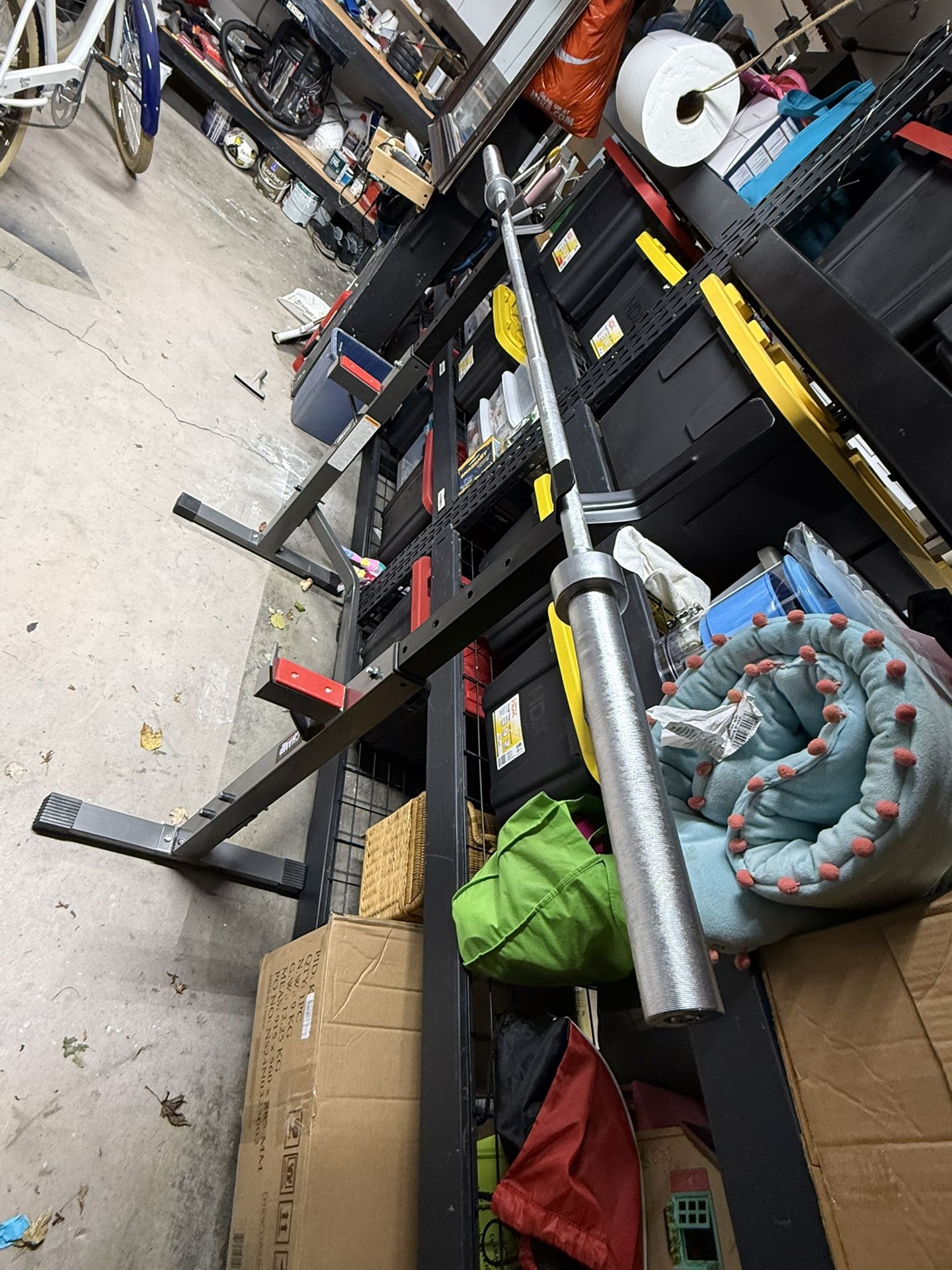 Squat Rack And Olympic Size Barbell