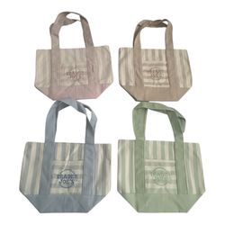 TRADER JOE’s SET OF MINI STRIPED TOTE BAGS