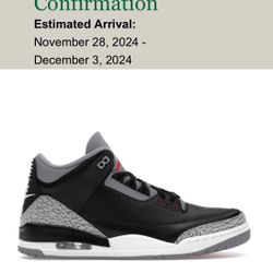 Jordan 3 Cement Sz 12 