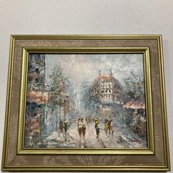 Vintage Original Marie Charlot Oil Painting