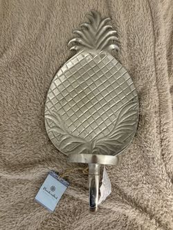 Silver Pineapple Candle Holder 
