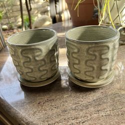 Small Ceramic Twin Pots