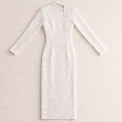 Zara dress: White Sequin Formal Dress