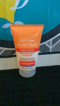 Neutrogena Oil-Free Acne Wash Daily Scrub. $6 price is firm