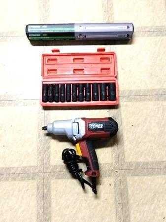 1/2" Impact Wrench Gun, Impact Sockets, Torque Wrench