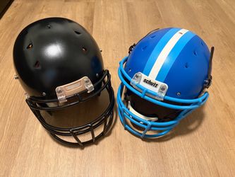 Black + Blue Schutt DNA Football Helmets