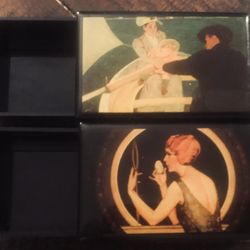 2-2001 Lucy Lu Designs Mighty Little Peppermints Empty Trinket Box