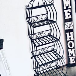 4 Tower Heavy Iron Antique Rack
