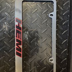 Ram Hemi Metal License Plate Frame
