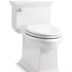 Kohler Memoirs One-piece compact elongated toilet with skirted trapway, 1.28 gpf