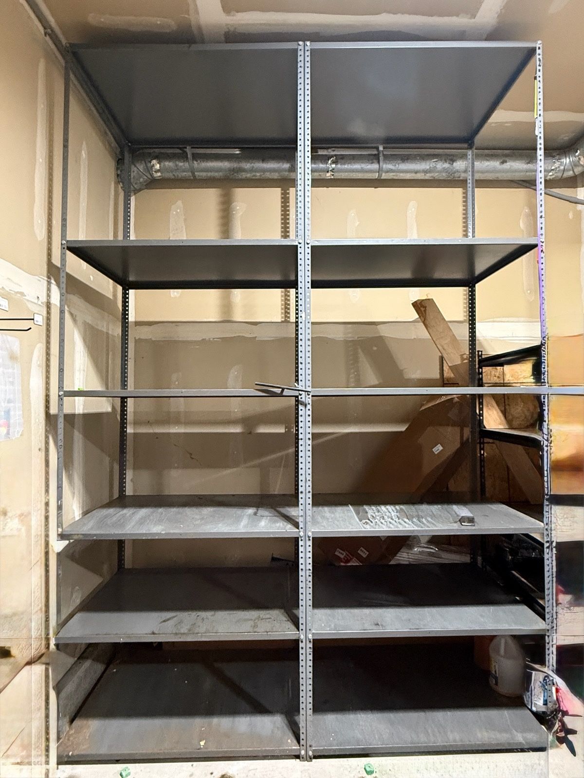 Large Tall Heavy Duty Shelves. $100