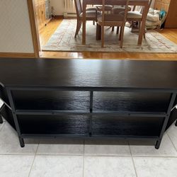 Black TV Console