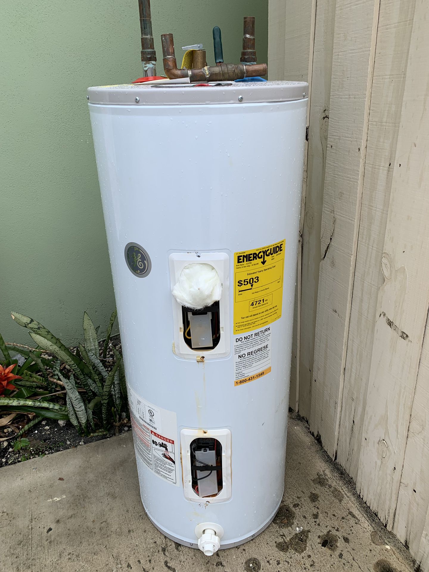 Free 30 gallon water heater for recycle and some copper. I still have it. 4th ave N & i95. Lake worth
