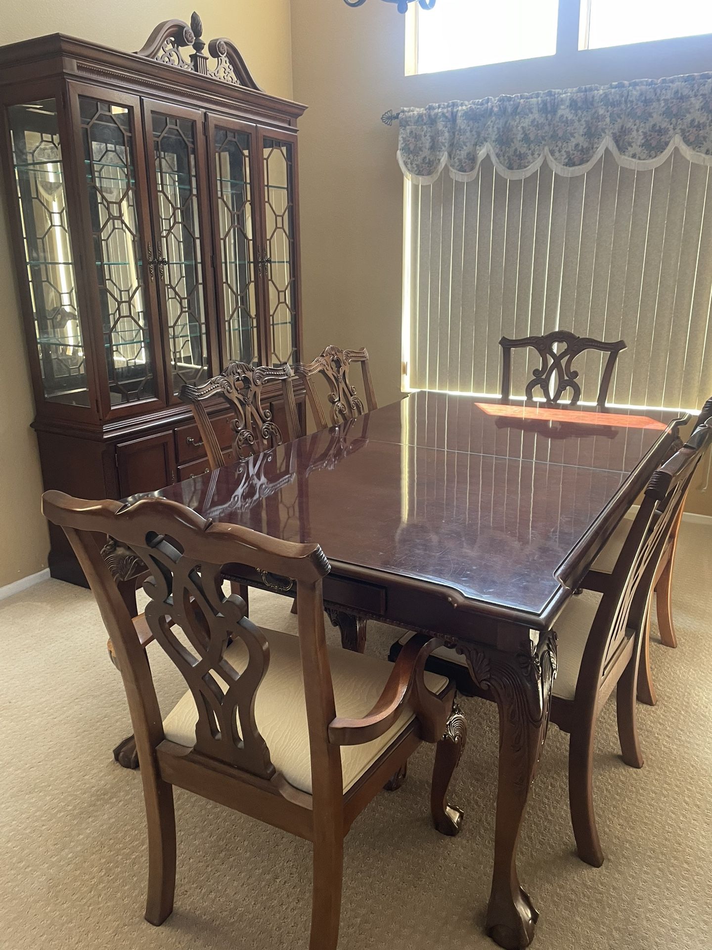 Vintage Extendable Dining Table, chair