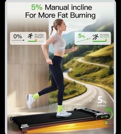 Under Desk Walking Treadmill with 5% Incline