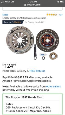 Exedy clutch kit