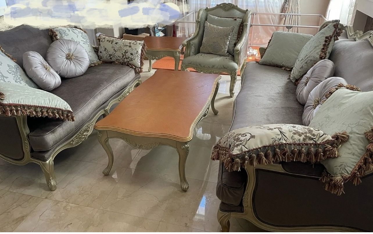 Elegant French Style Living Room Sofa Set