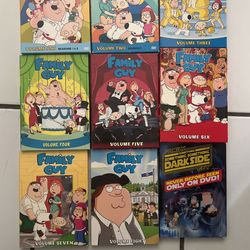 Family Guy seasons 1-8 On DVD 