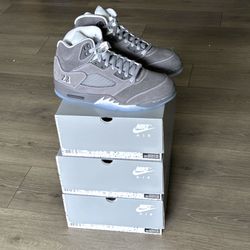 Air Jordan 5  Retro - Wolf Grey - Men’s 9, 10, 11