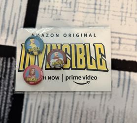 Amazon Prime Original Invincible 3 Button Pin set