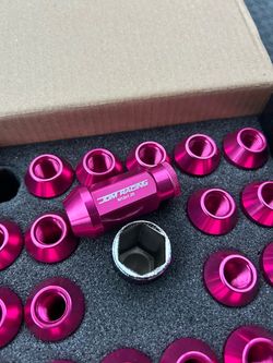 JDM Racing M12x1.25 Pink Lug Nuts Set