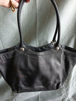 Black Leather Coach Purse