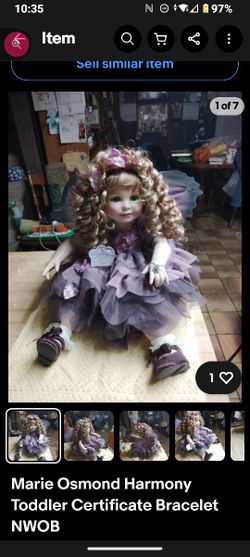 Marie Osborne Harmony Beautiful Butterfly Limited Edition 2078 Out Of 3,000 New Without Box