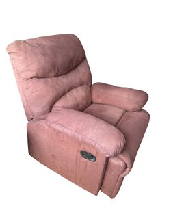 Plush Brown Microfiber Manual Recliner - Overstuffed Rocker Chair