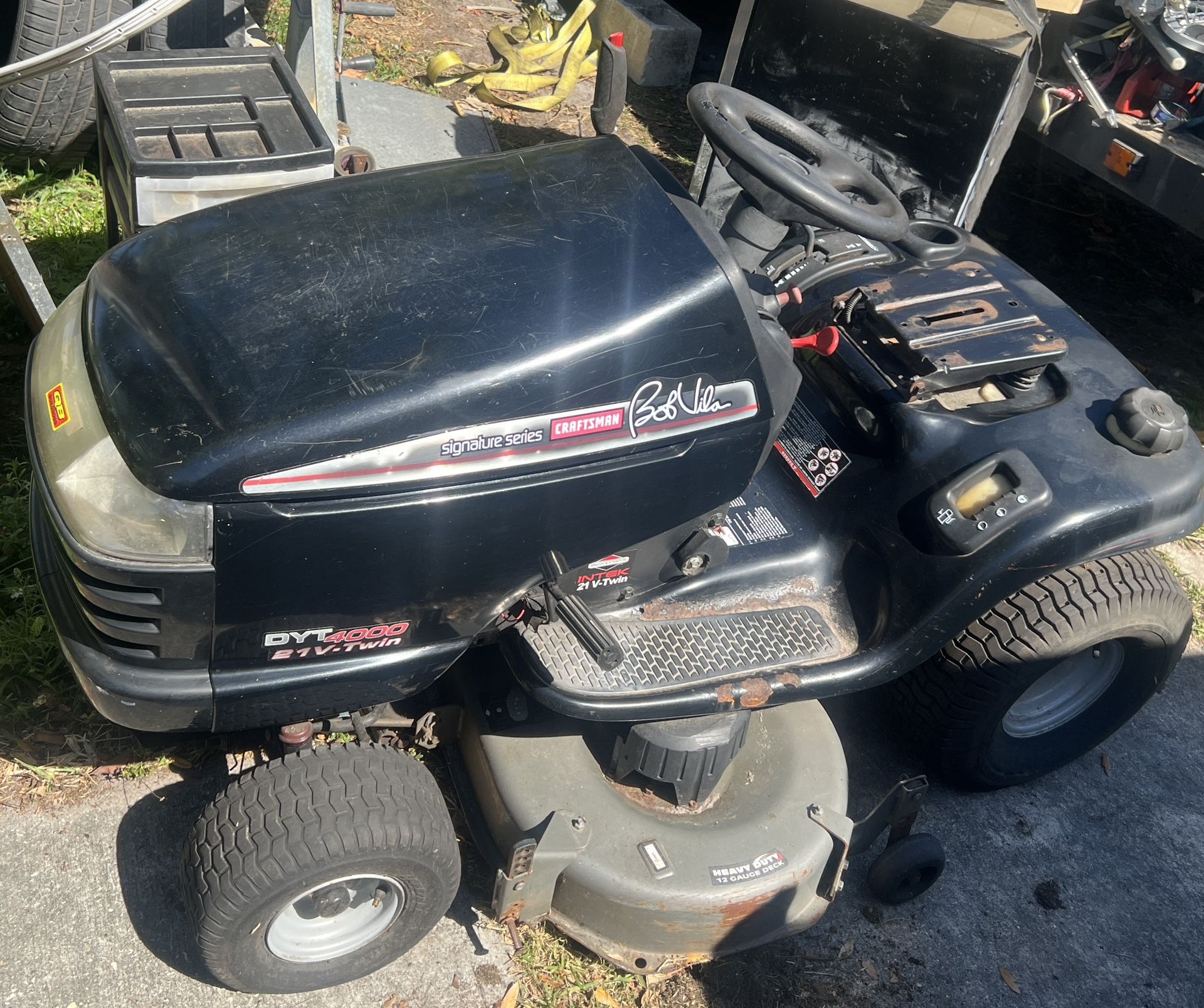 Riding Lawnmower, Craftsman Bob Vila Signature Series