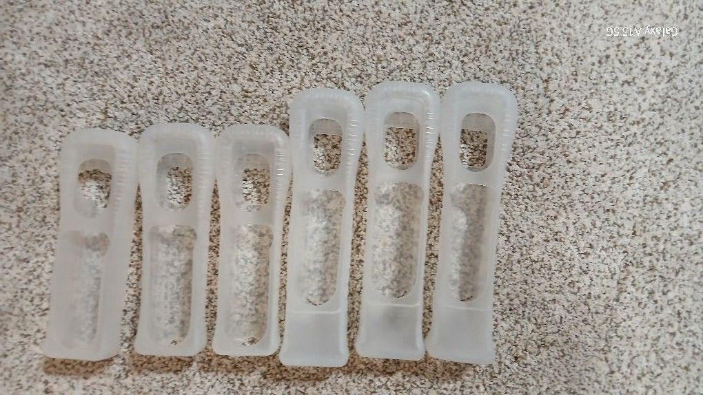 6 Nintendo Wii Silicon Clear Controller Cases