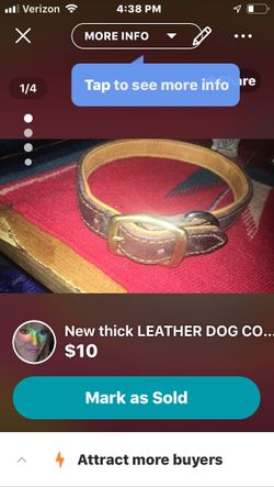 Leather dog collar