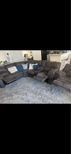 Gray Sectional Recliners $600 OBO