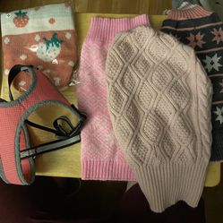 5 Dog Sweaters Pink Medium
